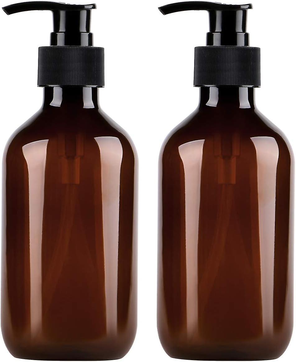 Pump Bottle, 300ml Empty Plastic Refillable Lotion Soap Shampoo Dispenser Containers With Pump Multipurpose