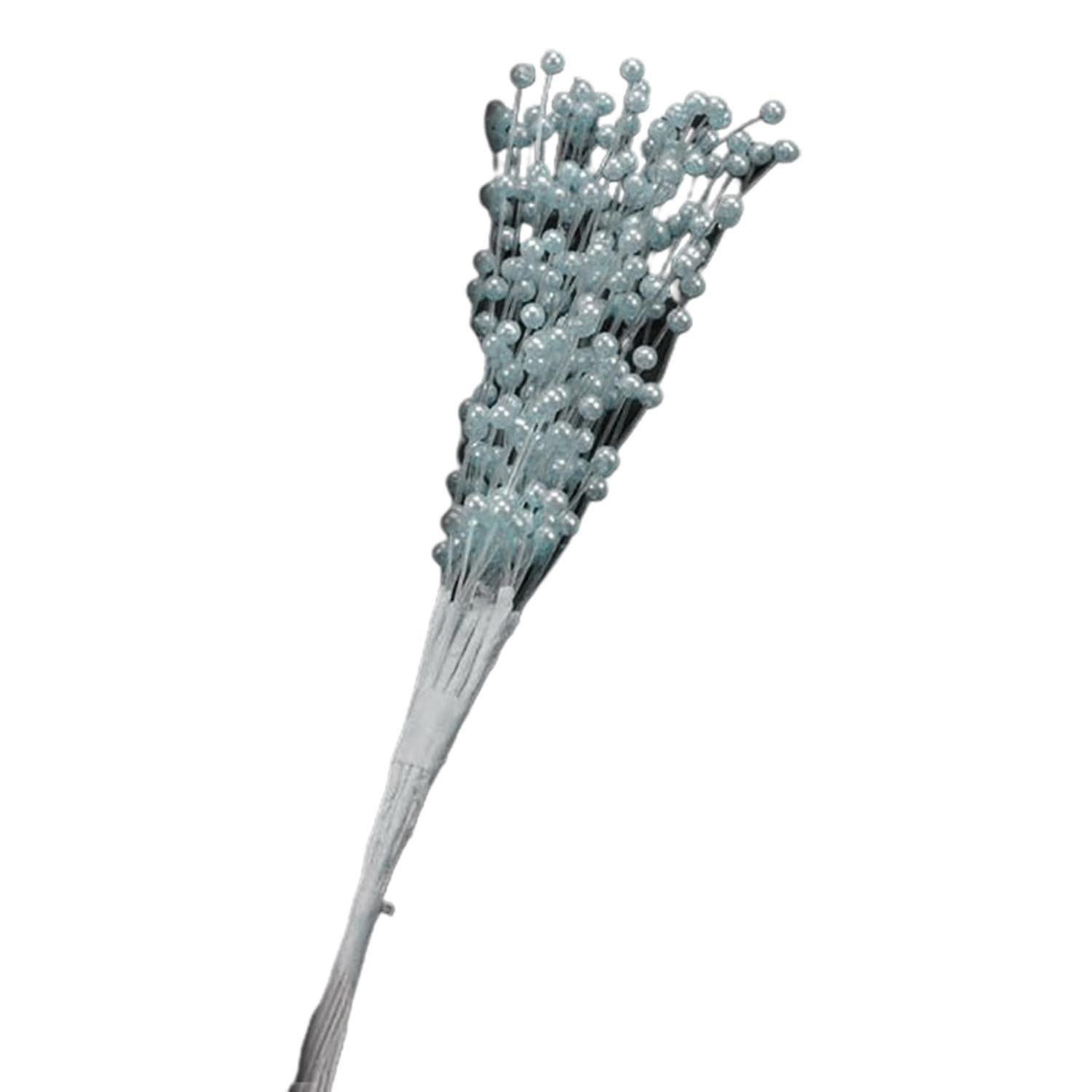 ZHOUBA 10Pcs/Set Bouquet Luxury Decorating No Withering Stems Handmade Faux Pearl Bead Spray