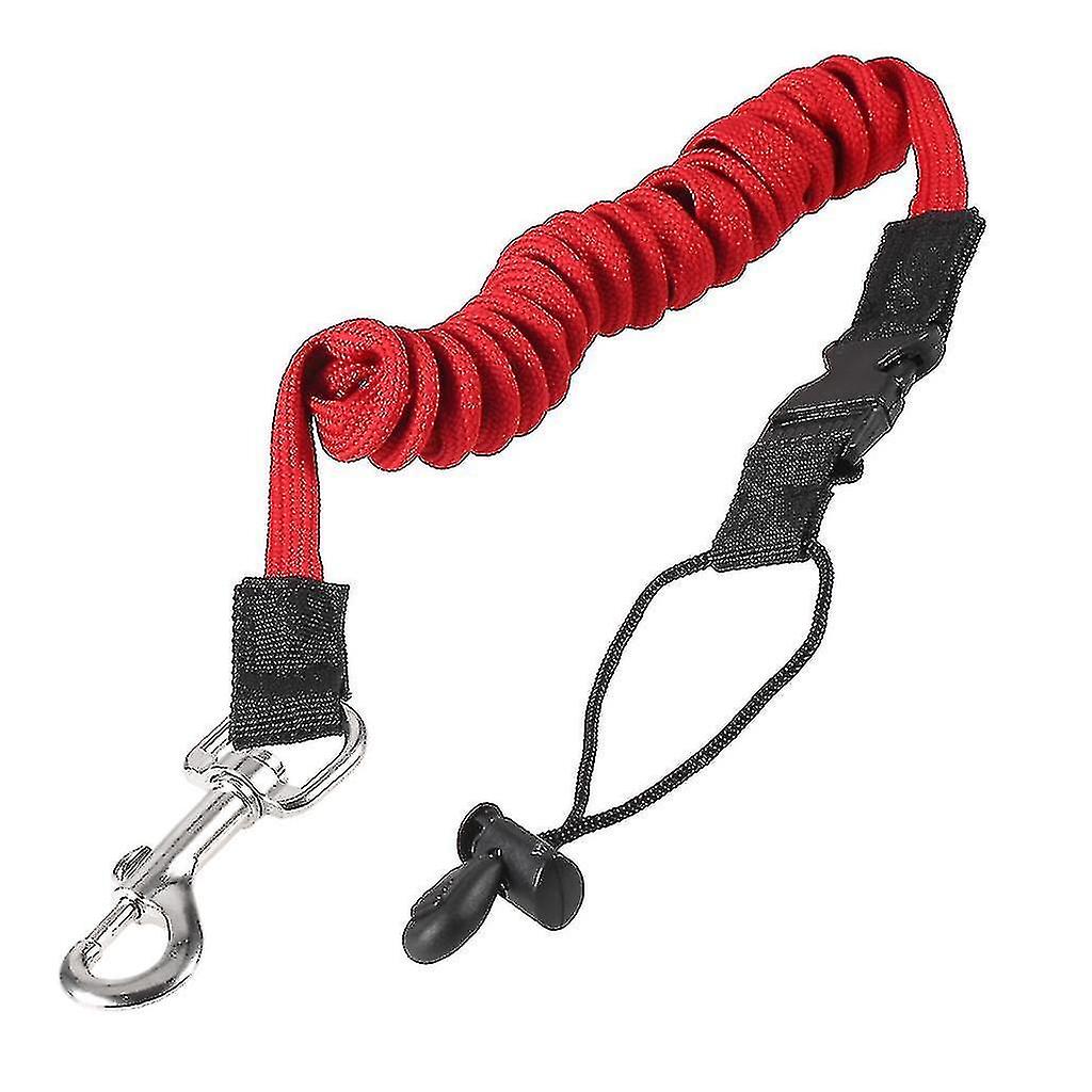 Elastic Paddle Leash Kayak Canoe Safety Fishing Rod Rowing Boats Coiled Lanyard