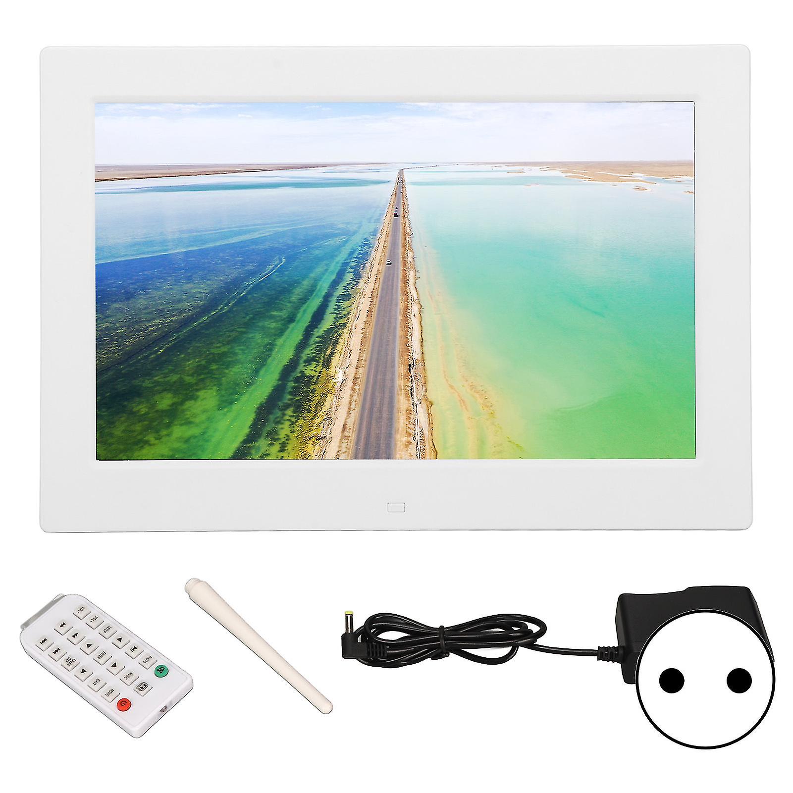 13" Digital Photo Frame - 1280x800 LED Display, Remote Control, Music & Video Player