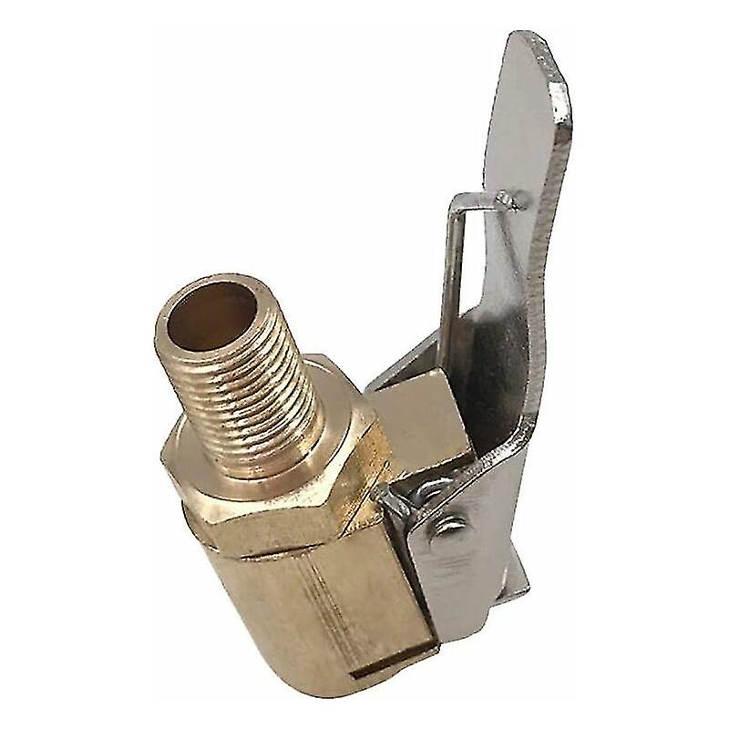 Car Tire Inflation Nozzle Tire Air Chuck Wheel Pump Tire Valve Inflator Clip Clamp Adapter Brass Connector Vehicles