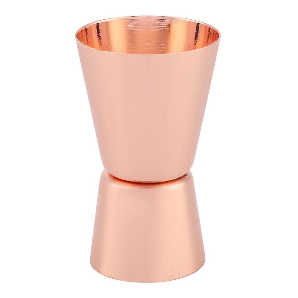 15/30ml Drink Measure Cup Double Sided Liquor Cocktail Wine Measuring Cup Drink Bar Tool (Rose Red)