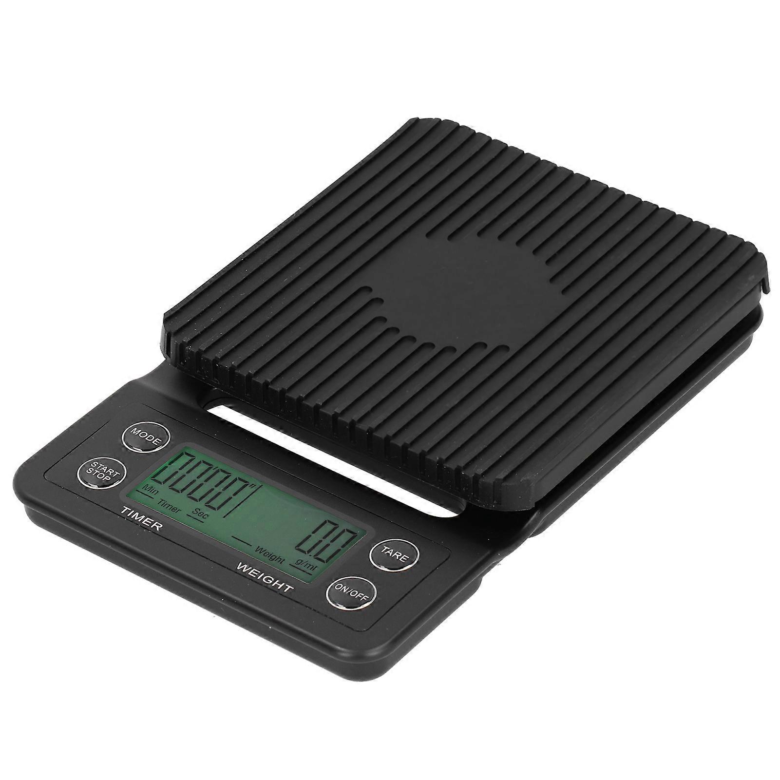 3kg/0.1g Multifunctional Electronic Scale LCD Digital Kitchen Coffee Scale with Timer Function A-B