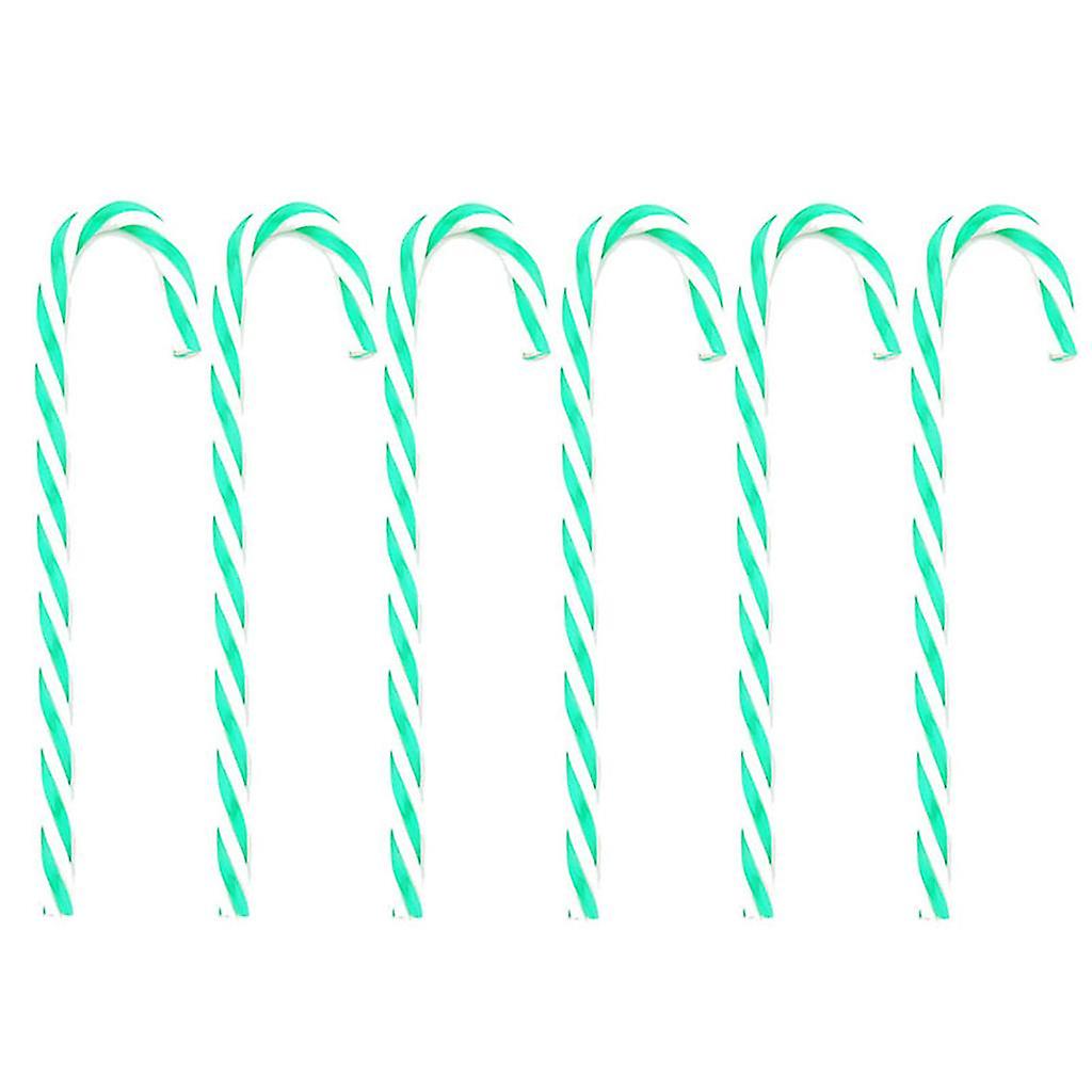 Χριστουγεννιάτικα candy canes σύνολο 6 στριμμένα Χριστούγεννα Δέντρο Διακόσμηση Προμήθειες Παρόντες