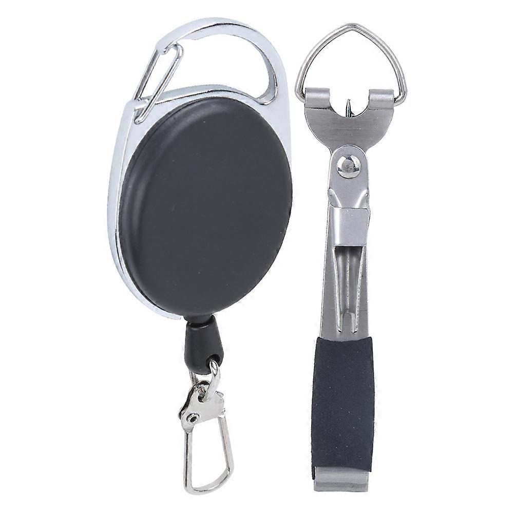 Fly Fishing Quick Knot Tool Fast Nail Knotter Fishing Knot Tool Hook Eye Cleaner with Retractor