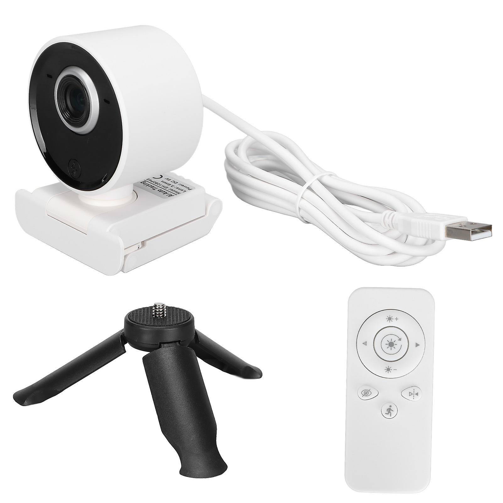 Webcam Streaming 1080P AI Auto Tracking Lossless Makeup Effect Noise Reduction Mic Web Camera