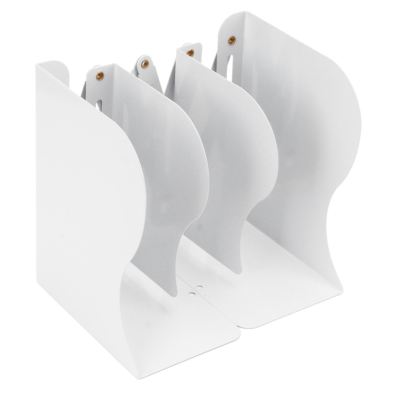 Durable Metal Bookends: Retractable Design for Books and Magazines
