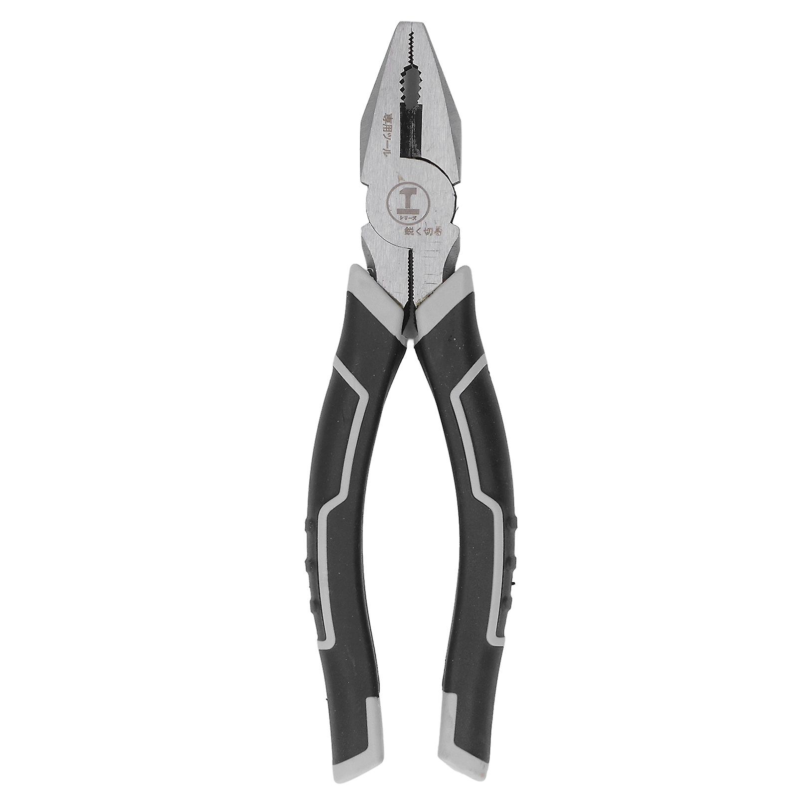 Electrician Plier 8in High Hardness Incisive Anti Slip Handle Combination Plier for Electrician Lineman Plier