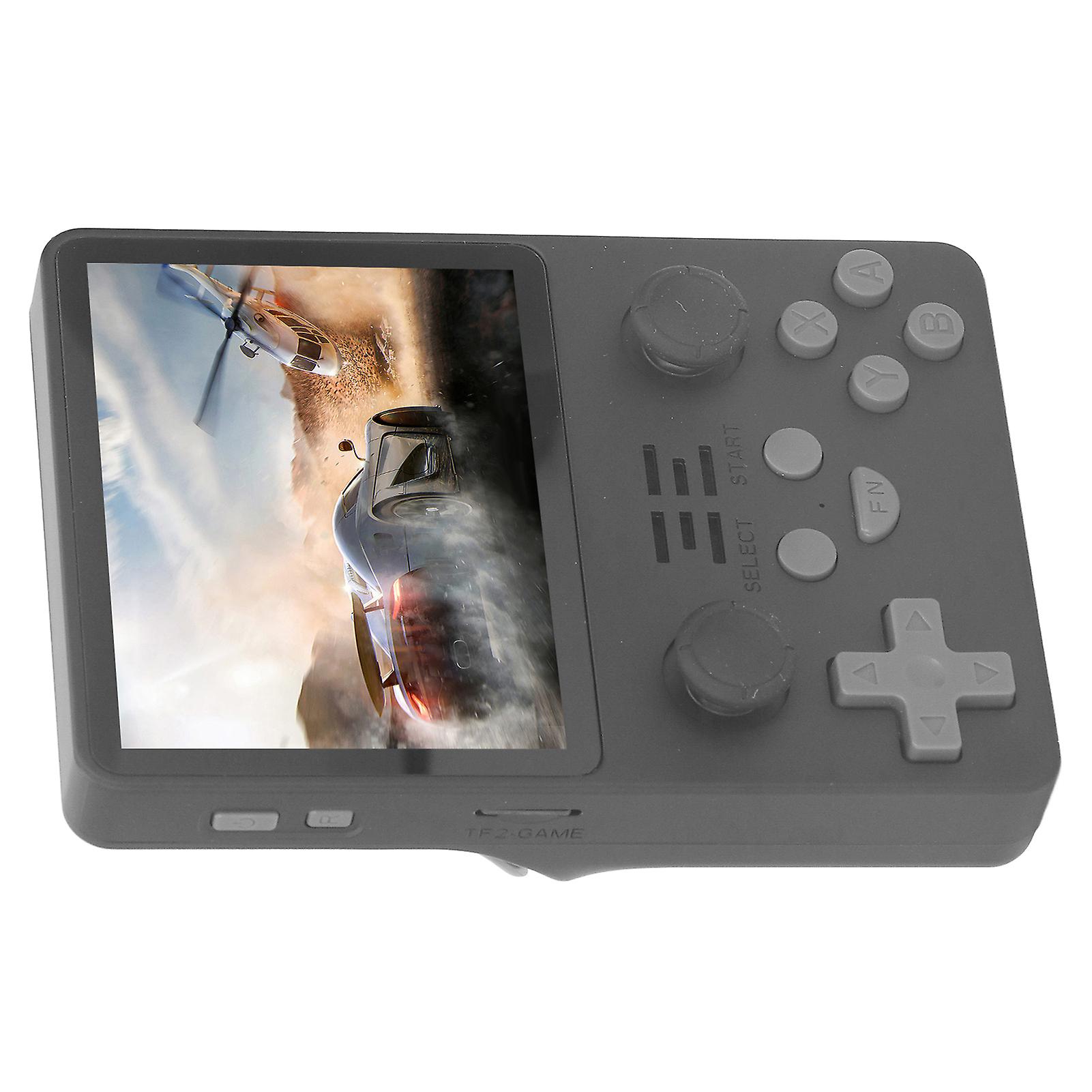 RGB20S Handheld Game Console Various Games 3.5in Screen High Resolution Gaming Machine Black 16G+128G