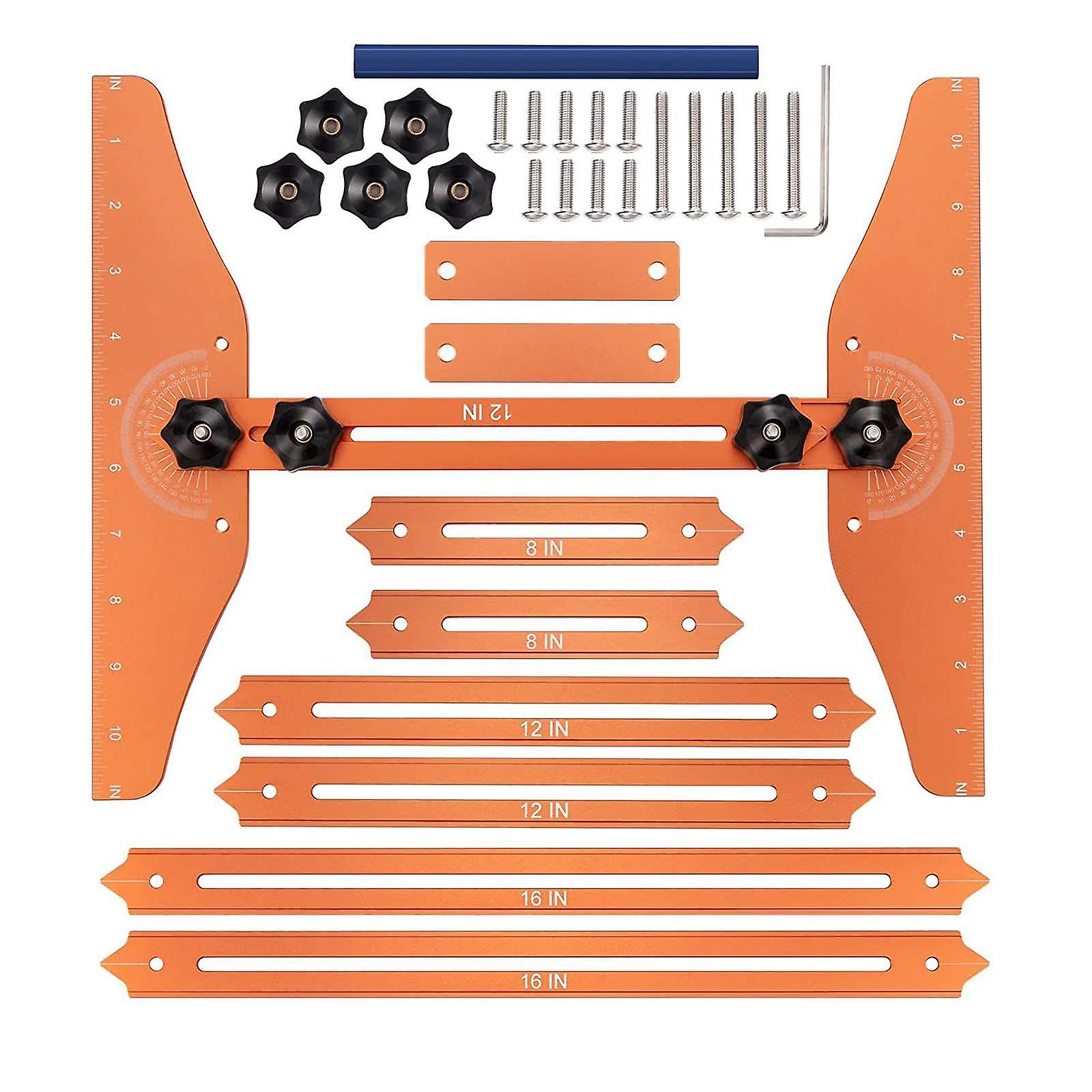 Gradini Gradini Calibro Modello Strumento Scala Jig Regolare Facilmente Angolo Durevole Metallo Flessibile Strumento Scala Di Misurazione Per Cartongesso, Alzate