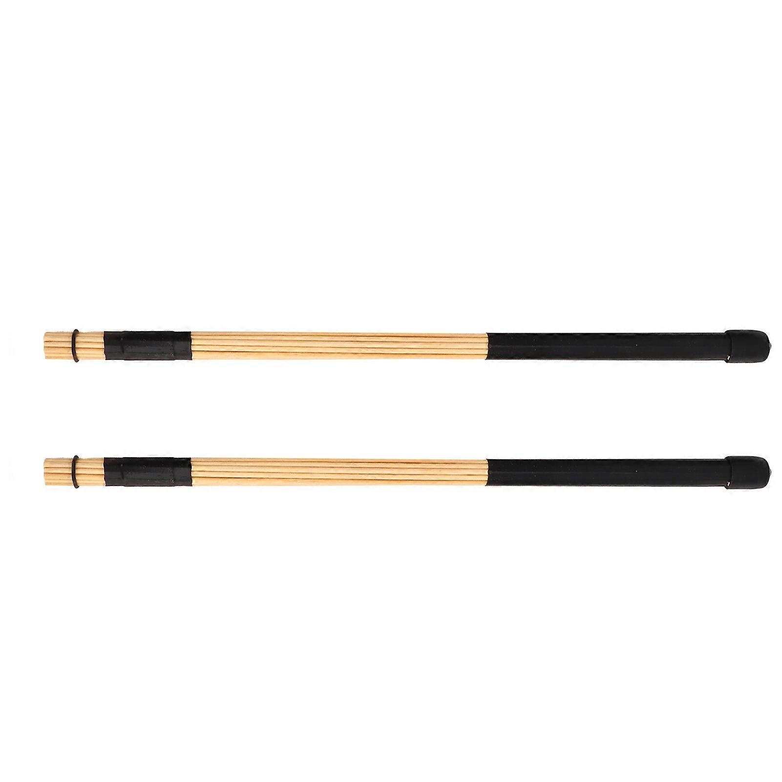 1 Pair Black Bamboo Jazz Drumsticks Percussion Rods Accessories