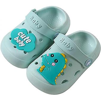 Veeki Sandals Boys Girls Cute Cartoon   Kids Slippers  Children's Slippers For Summer ------Green31-32