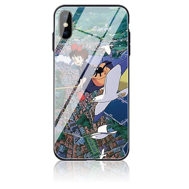 Custom Anime Tempered Glass Case for Apple iPhone XS Max