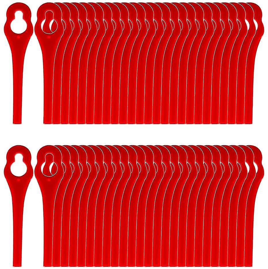 Pack Of 100 Replacement Blades Compatible With Florabest Edger Lidl Frta 20 A1, Fat 18b2, Fat 18b3, Red