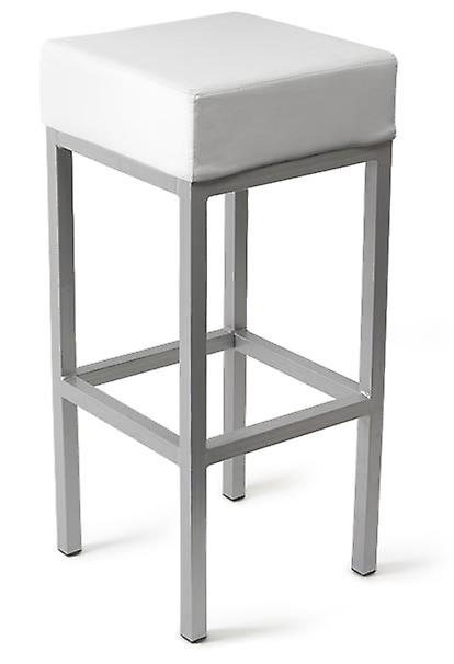 Caby Square Barhocker Weiß Feste Höhe