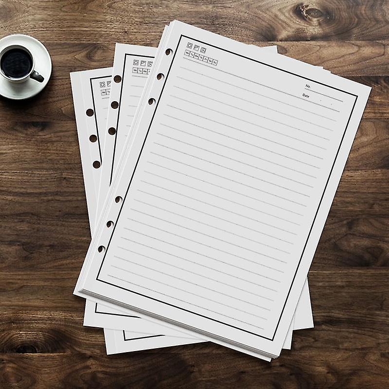50 Sheets 100 Pages Reusable Notebook Inner Paper Refill Compatible ...