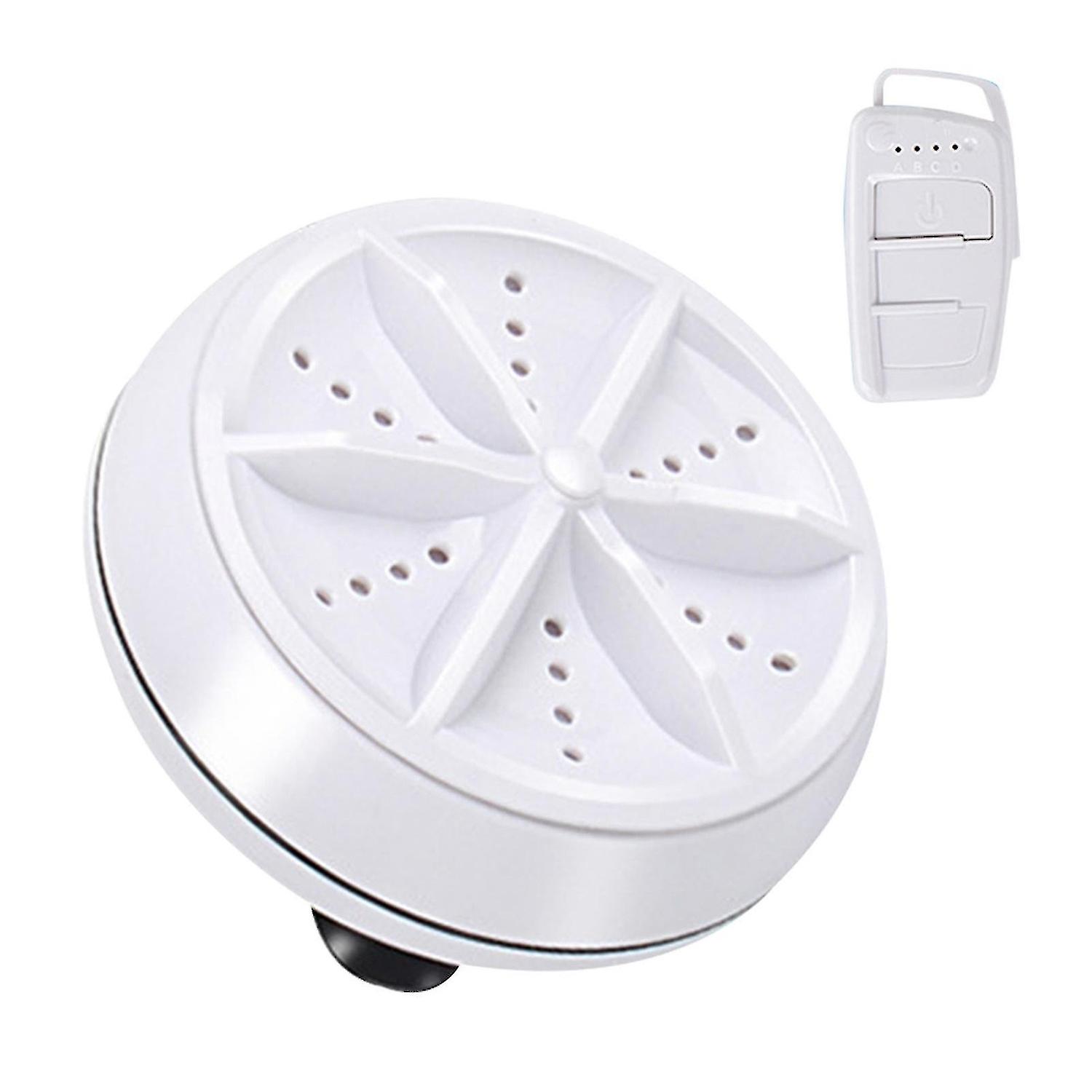 Multifunctional Ultrasonic Washing Machine 9cm Round Mini Portable  Cleaning Tool