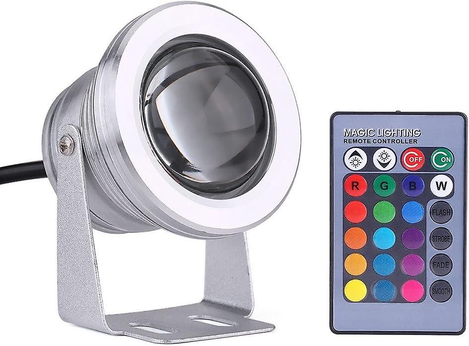 ضوء LED خارجي ، يخت قارب بحري IP65 10W 12V RGB LED RAINPROOF SPOT LIGHT مع جهاز التحكم عن بعد