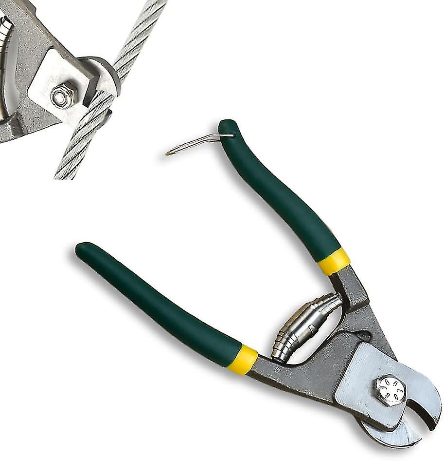 Stainless Steel Wire Rope Cutter,High Hardness Wire Cable Cutting Tools with Anti-Slip HandleGreen