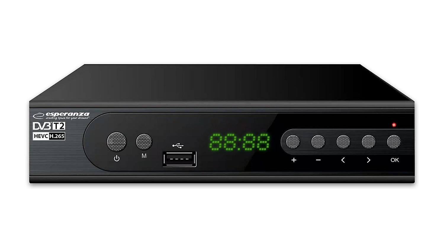 Esperanza DVB-T2 H.265/HEVC digitalt bakkenett EV106R