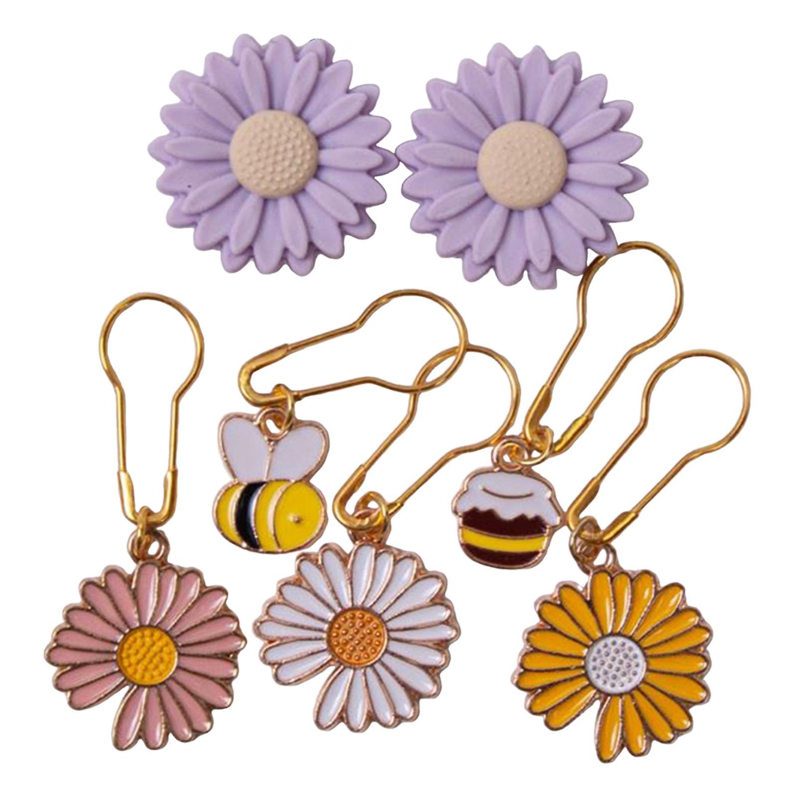 Locking Stitch Markers Knitting Needles Stoppers Tools for Weaving DIY Craft Set A