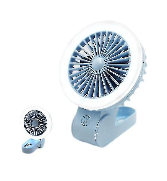 Usb Charging Folding Fan Portable Night Light Small Fan Desktop Mini Small Fan