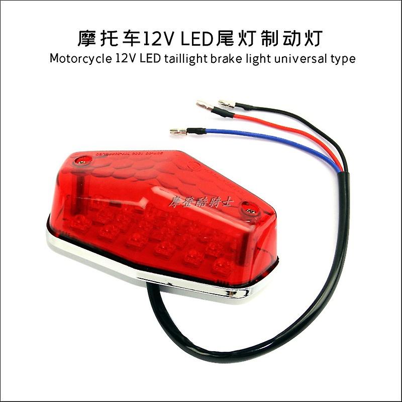 Motorcycle Modified LED Tail Light Brake Light Night Running Light For Harley Retro Street Running Universal Brake Light