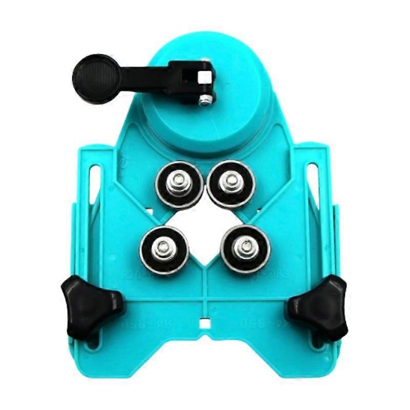 Tile Drilling Locator, Engineering Plastic + Closed Bearing, Lake Blue