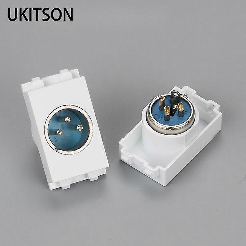 1pc High Quality 3 Pin Xlr Audio Microphone Connector Solderless Male Plug Terminal