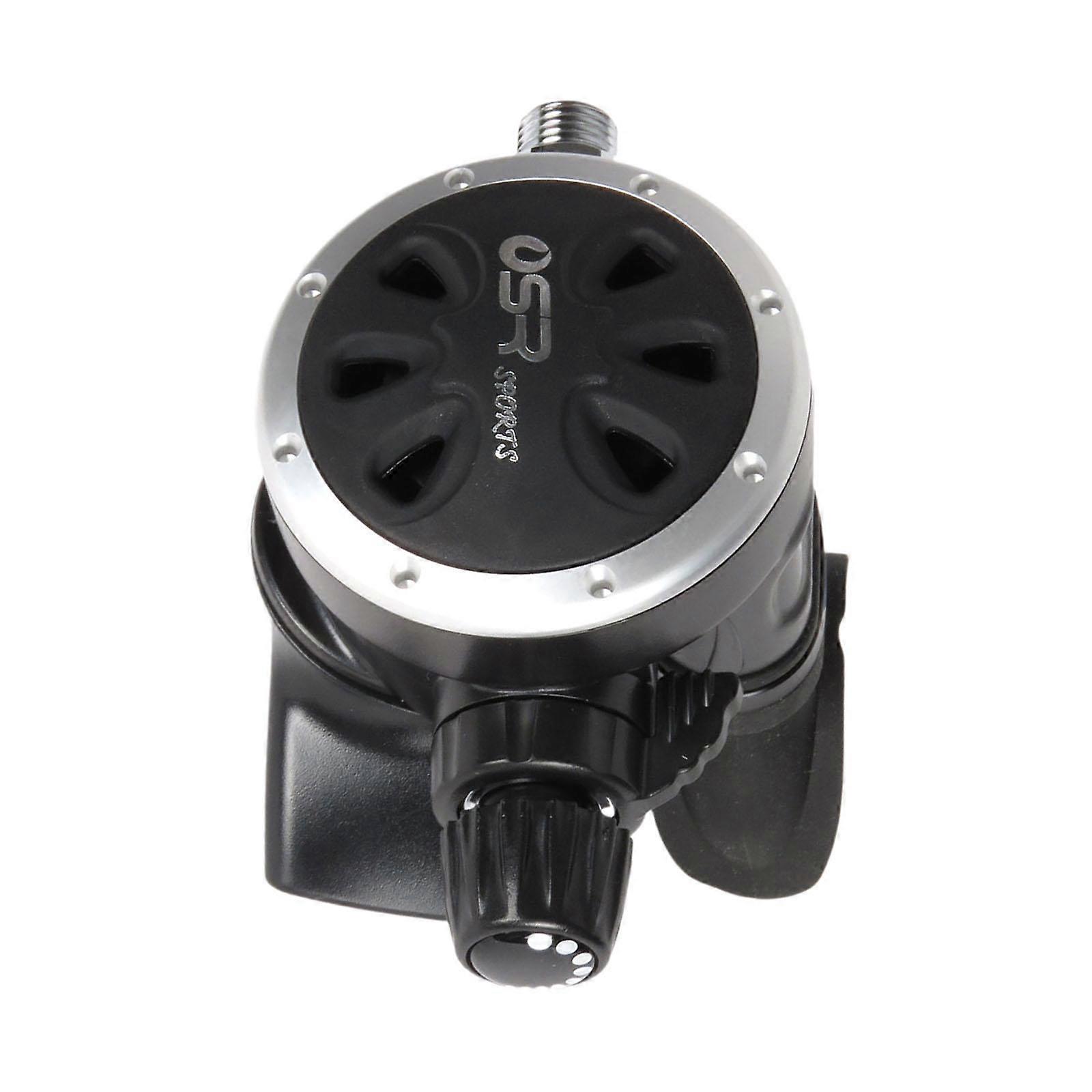 Scuba Diving Second Stage Regulator Replace Diving Attachment for Diver Gear Adjustable Black