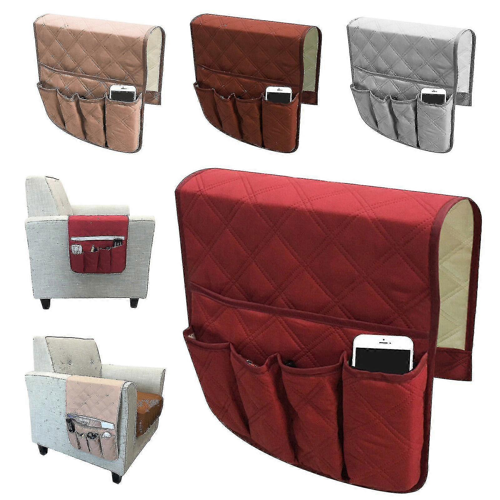 Armlehne Organizer TV-Fernbedienung Halter 5 Tasche Caddy für Couch Sofa Liegestuhl Kaffee