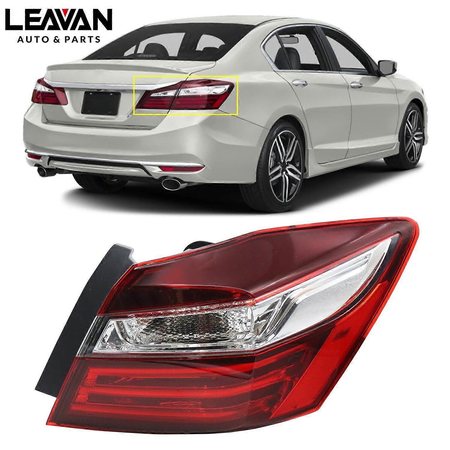 LEAVAN For 2016~2017 Honda Accord Sedan Tail Light Assembly Outer Passenger Right Side NO.1201