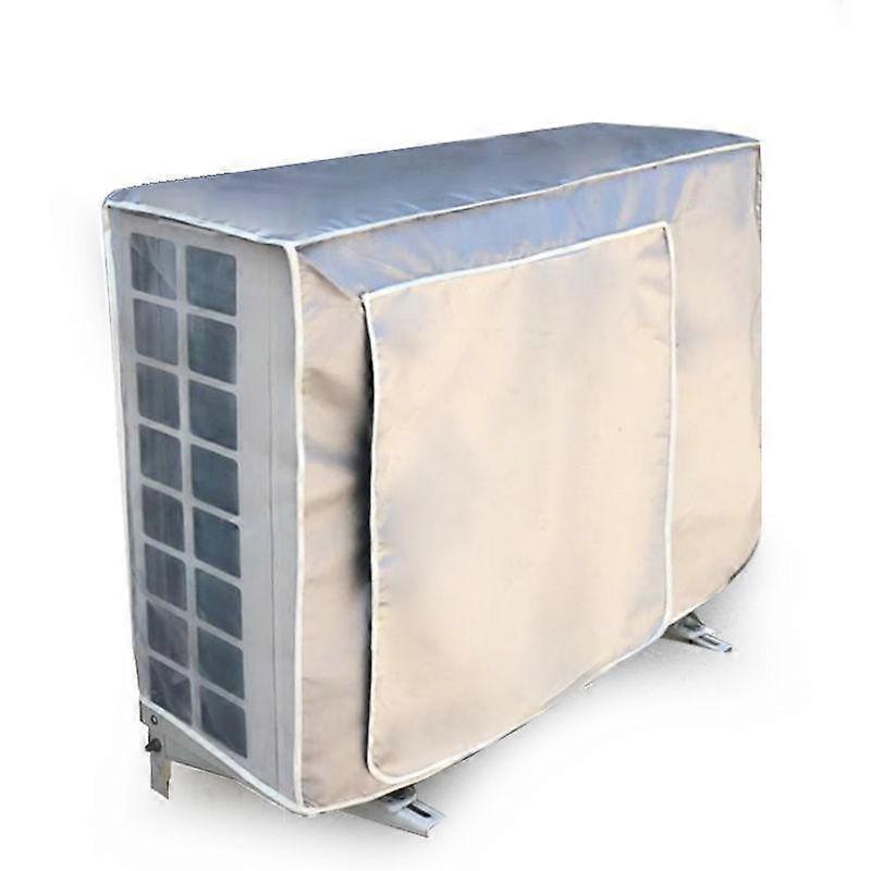 Air conditioner outdoor unit protective cover silver