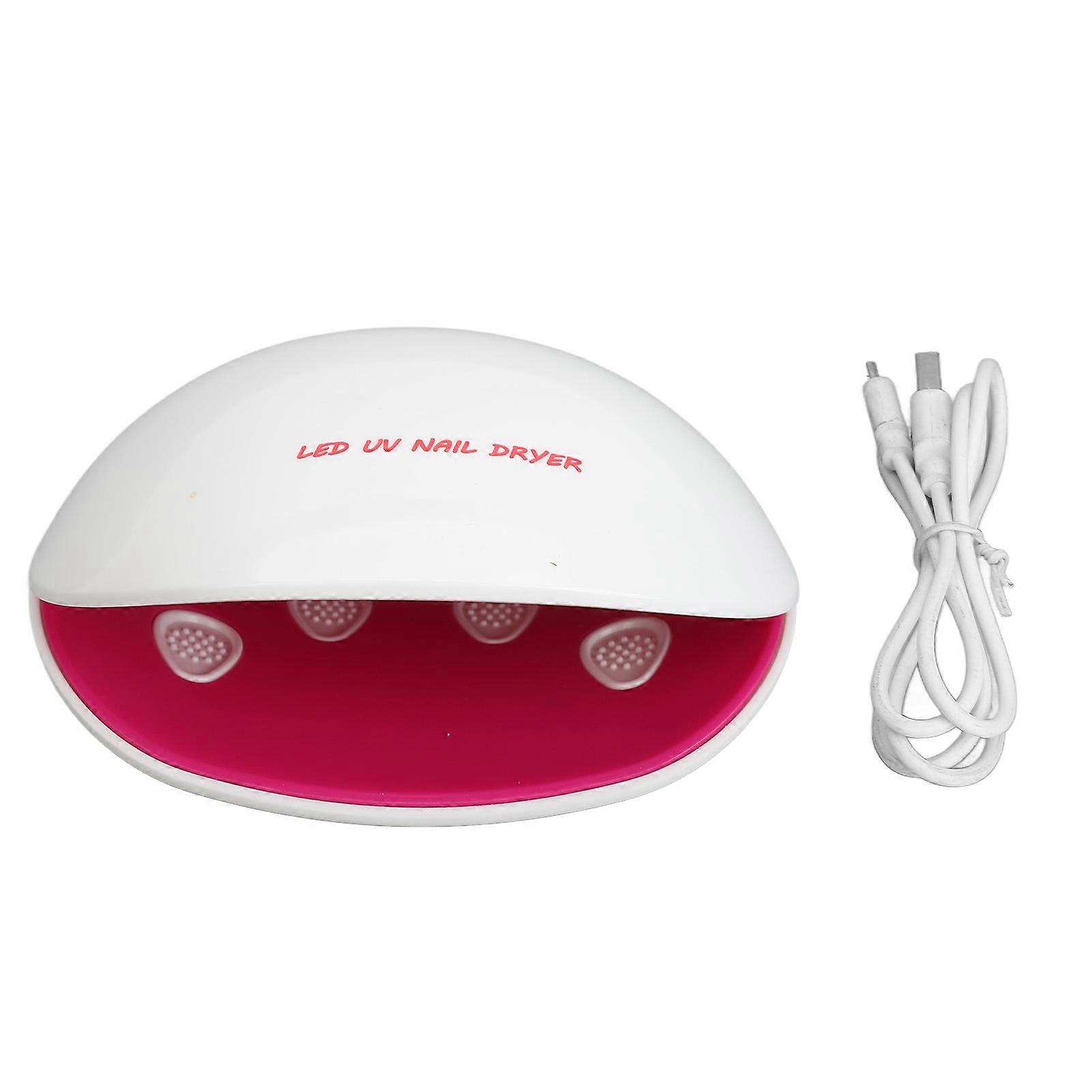 LED Nail Gel Polish Dryer Shell Shaped 12pcs Light Chips 180 Degrees Drying Nail Curing Lamp