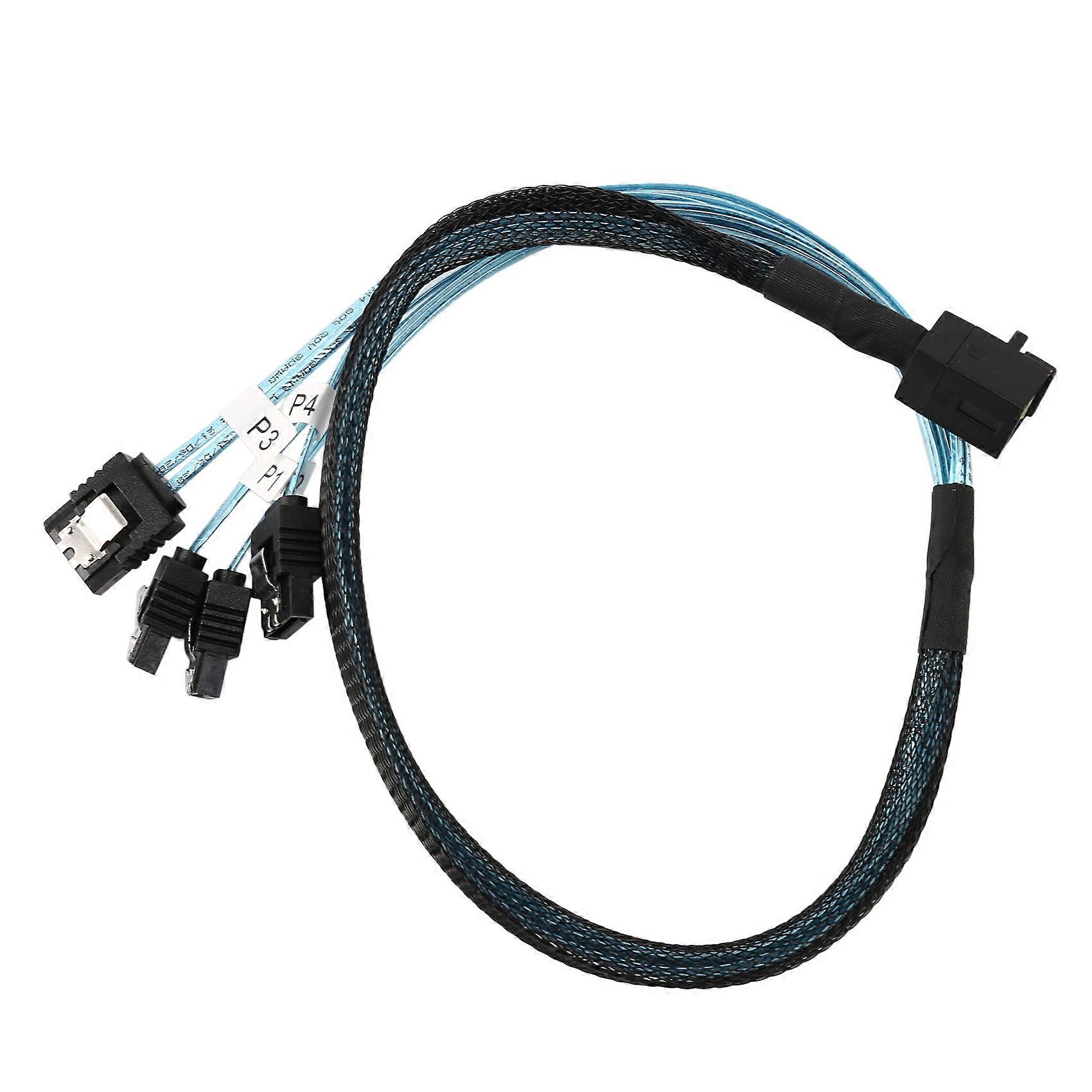 Internal Mini to SATA Cable, SFF-8643 to SATA Forward Breakout Compatible with Raid Controller Hard