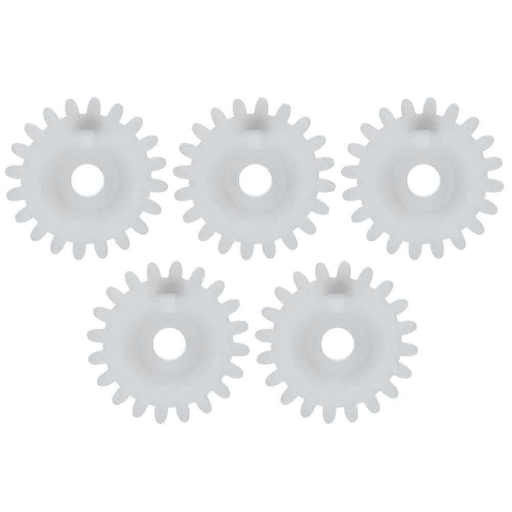 5 Pcs White Plastic Gear Knitting Machine Replacement Accessory Fit for Silver Reed