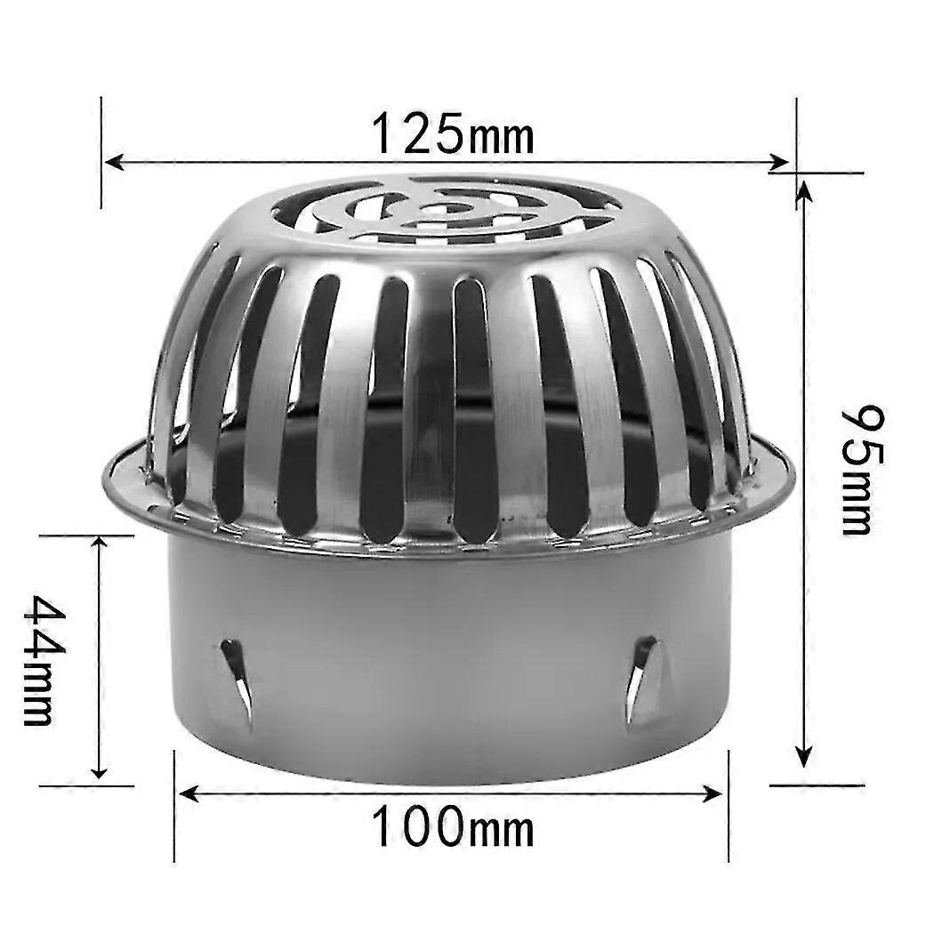 Μπαλκόνι Roof Floor Drain Ανοξείδωτο ατσάλι Στρογγυλή μετατόπιση Anti-blocking φίλτρο Κάλυμμα οθόνης Εξωτερική αποστράγγιση δαπέδου