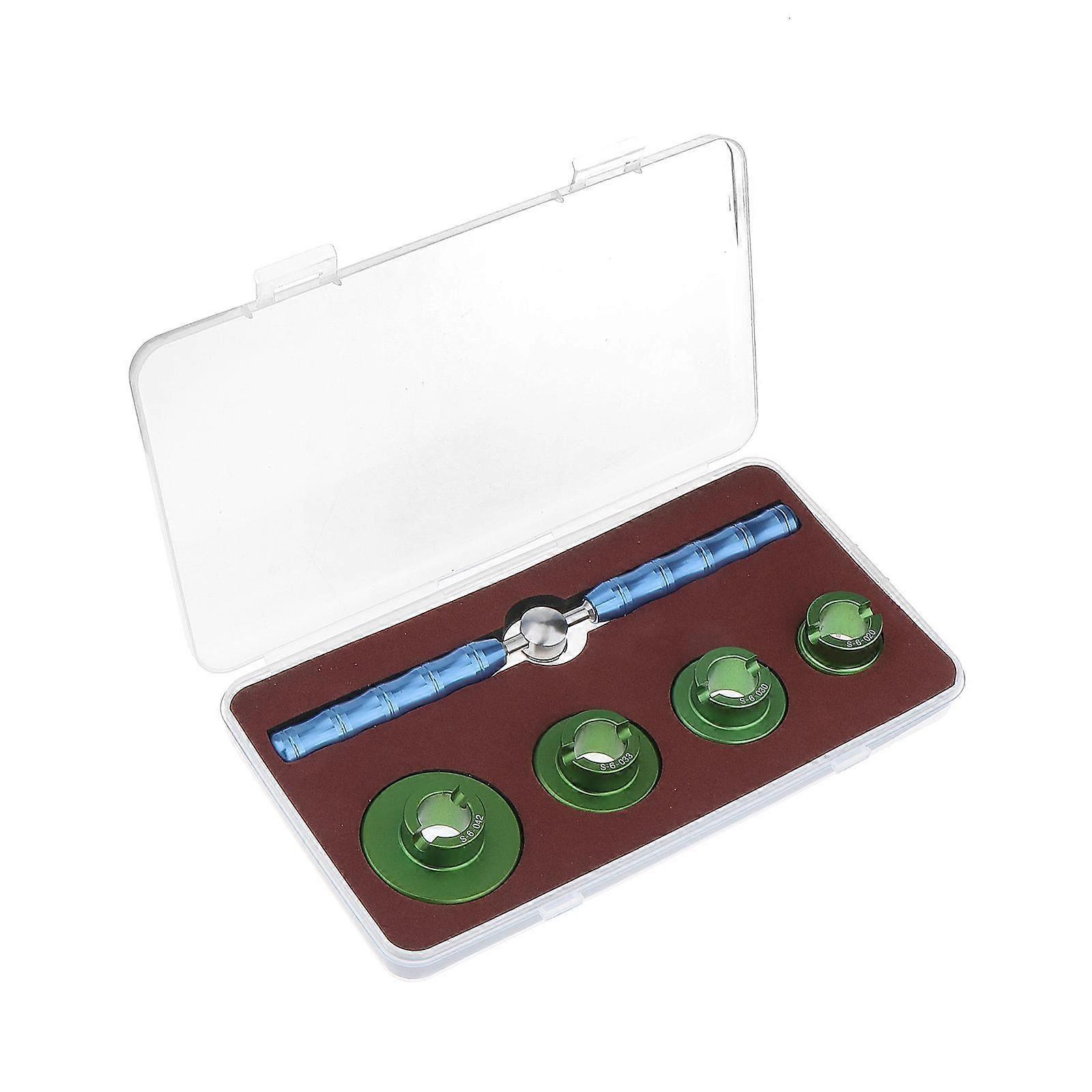 Watch Back Case Opener with Storage Box Removal Tool Six Claw for Watchmaker