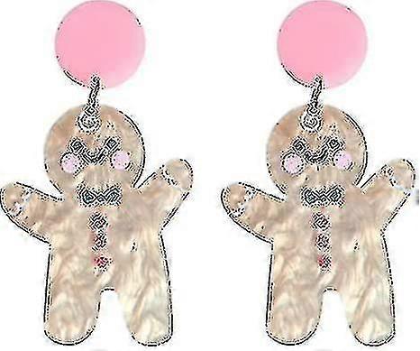 Női karácsonyi fülbevaló Mézeskalács lány karácsonyi ékszer ajándékok