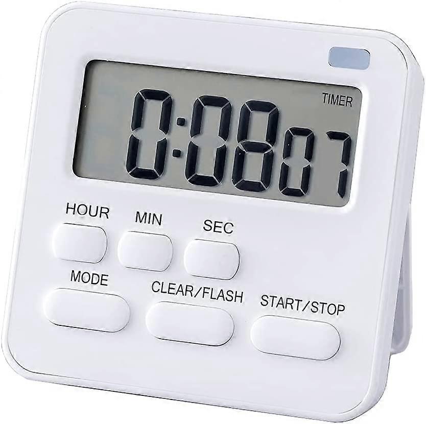 Timer, Kitchen Timer Digital Timer with Stopwatch and Countdown Function, Kitchen Alarm Clock Egg Timer, Digital Magnet Timer LCD Display for Kids and