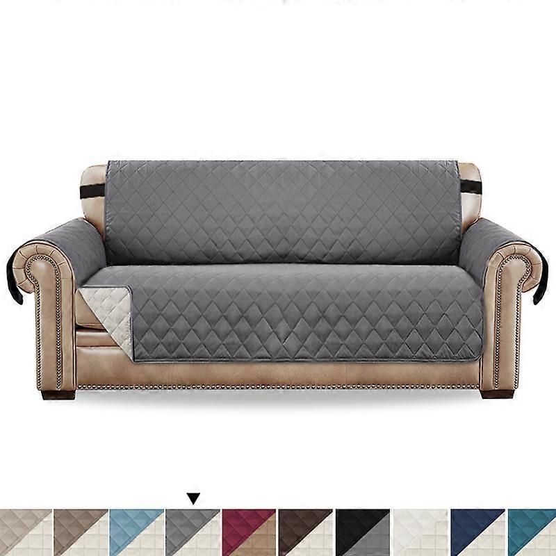 Sofa Protector for Dogs/Cats/Pets Sofa Covers Slipcover Quilted Couch Coveres Loveseat Covers with Non Slip Elastic Strap Water Resistant Seat