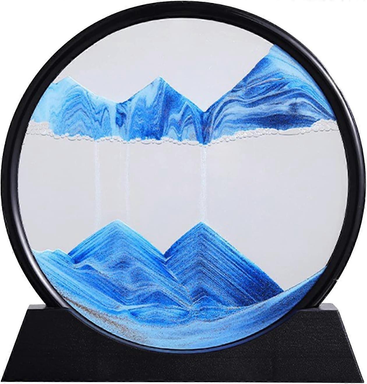 Quicksand painting ornaments 3d three-dimensional hourglass creative art dynamic decompression deskt