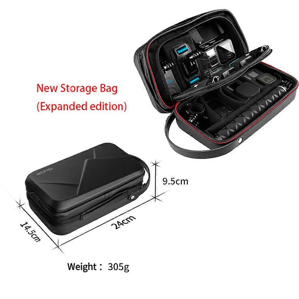 Sac spatial réglable de transport étanche EVA pour Gopro Hero 11 10 9 8 7 6 5 360X3 DJI Osmo Action Camera Bag Accessoires