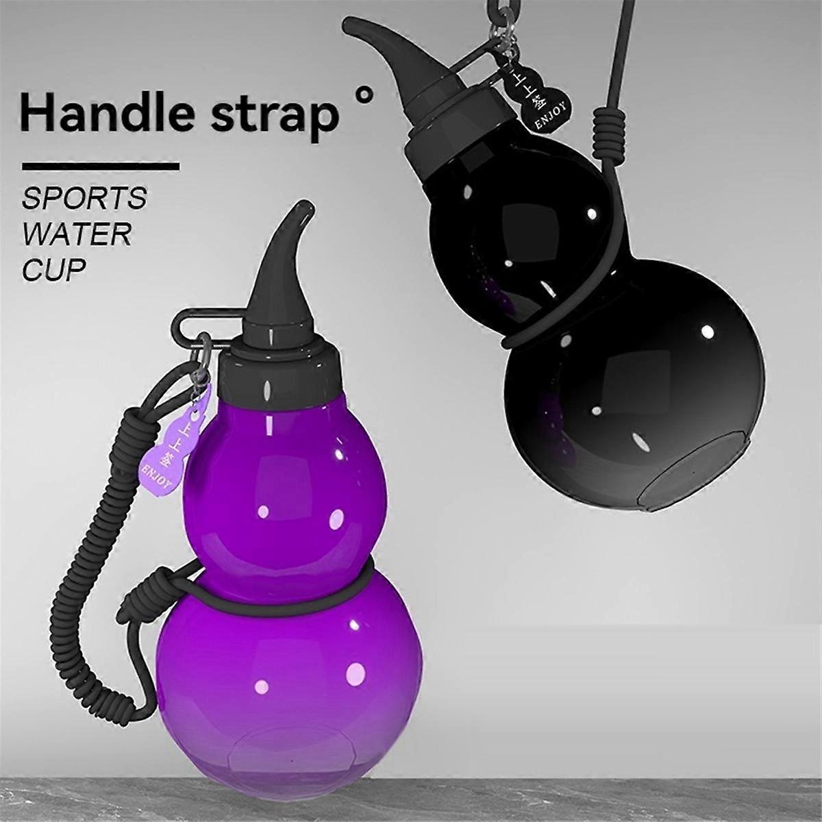 ZIYOUGOU 800ml Gourd-Shaped Water Bottle – Oriental Style Sports Flask For Gym, Travel & Outdoor