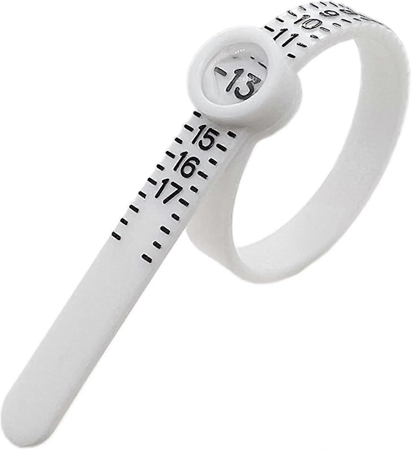 Reutilizabile Inel Dimensiune Guage, bijuterii dimensionarea Tool, 1-17 Us Ring Sizer (1buc alb)