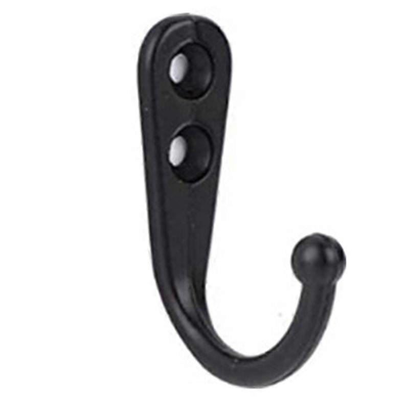 Metall väggkrok Multifunktionella tunga krokar svart förvaringshållare för badrum sovrum kök