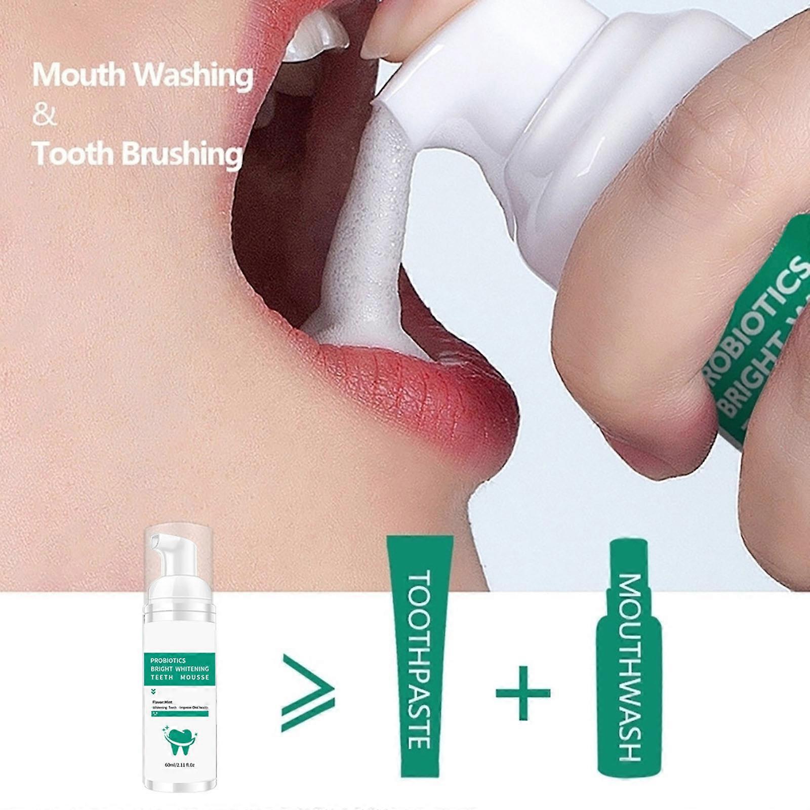 Tooth Whitening, Tooth Stain Removal, Tooth Whitening Booster, Shampoo Toothpaste, Color Correction 60ML