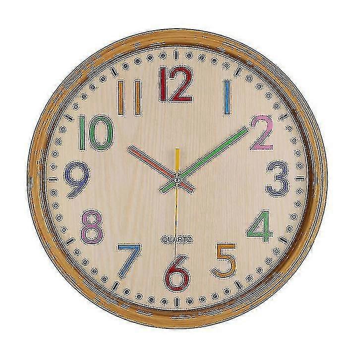 Wood Grain Wall Clock