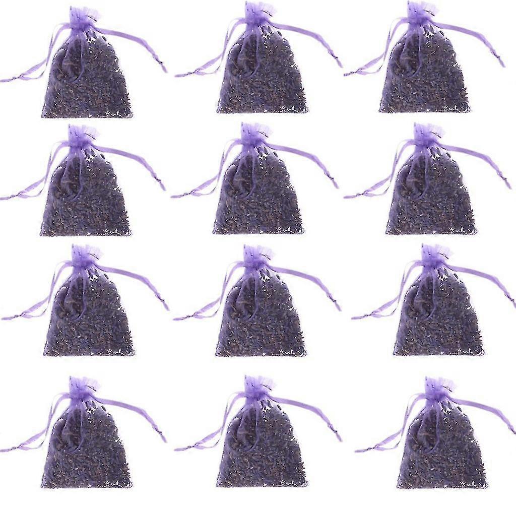12 Pieces Lavender Sachet Filled With Premium Grade Dried Lavender Easy To Use