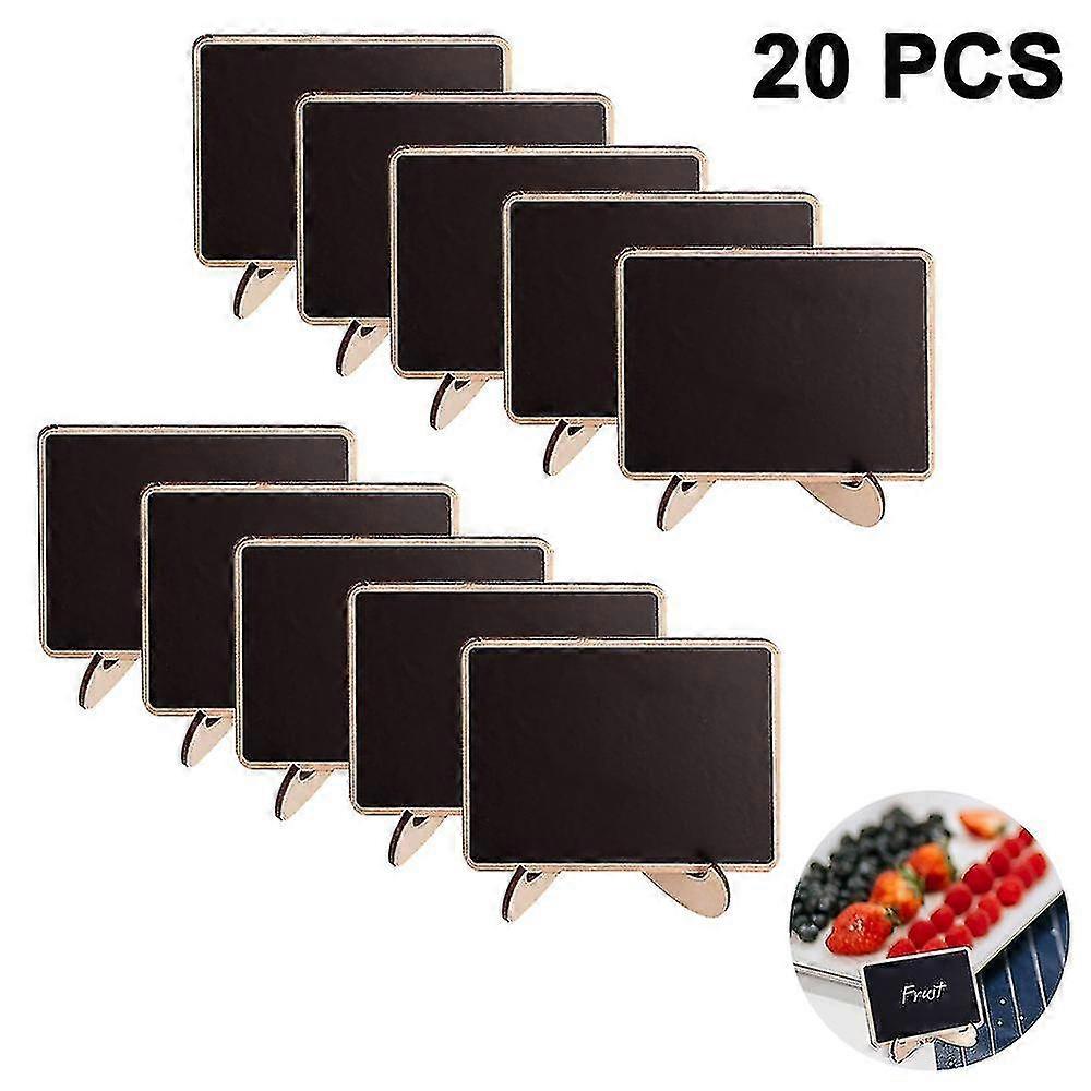 20 Pack Mini Chalkboards Semne cu marker cretă lichidă, lemn mic